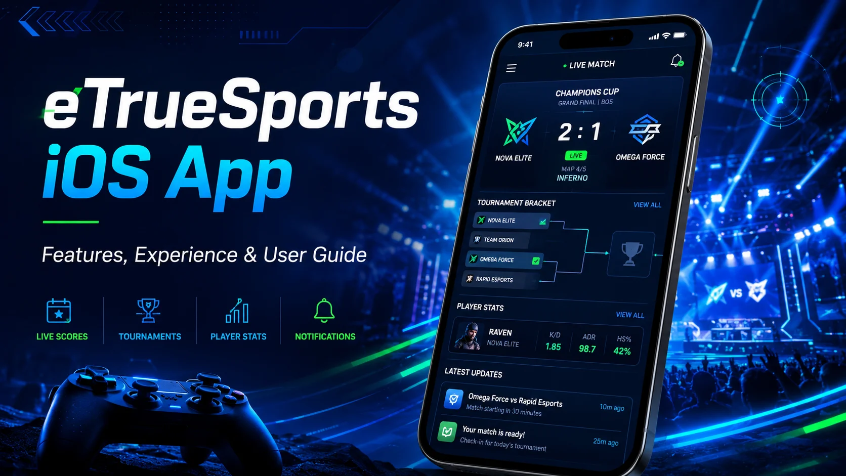 eTrueSports iOS App